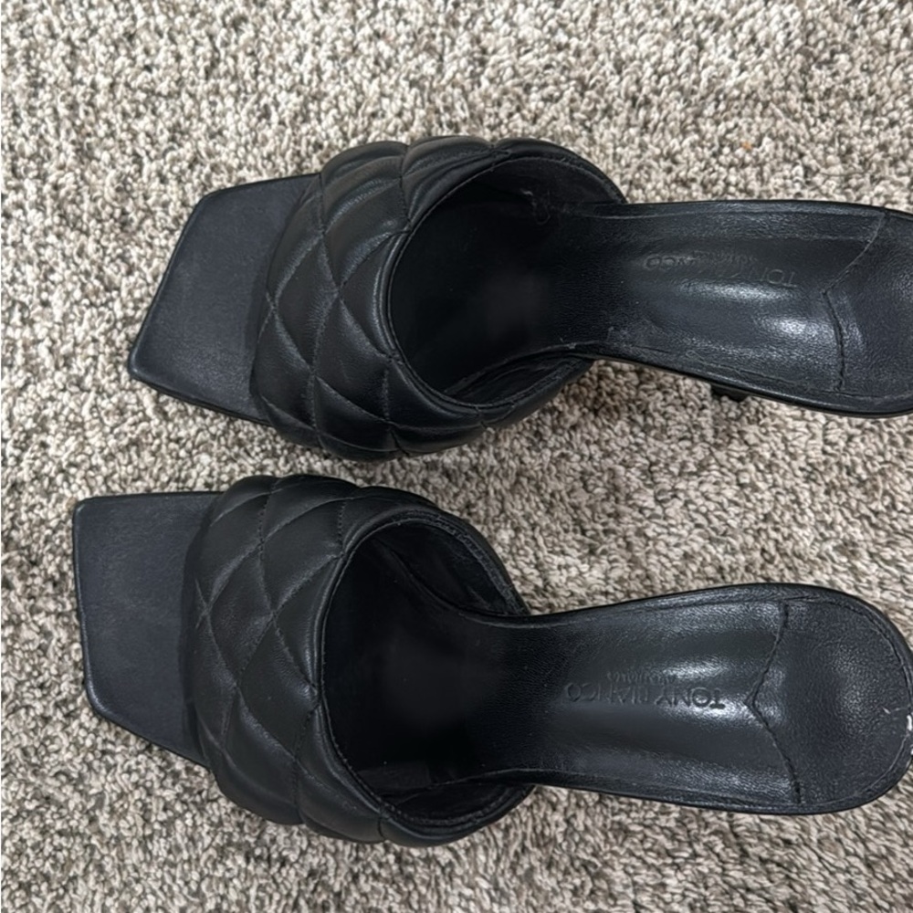 Tony Bianco Black Quilted Women's Heels